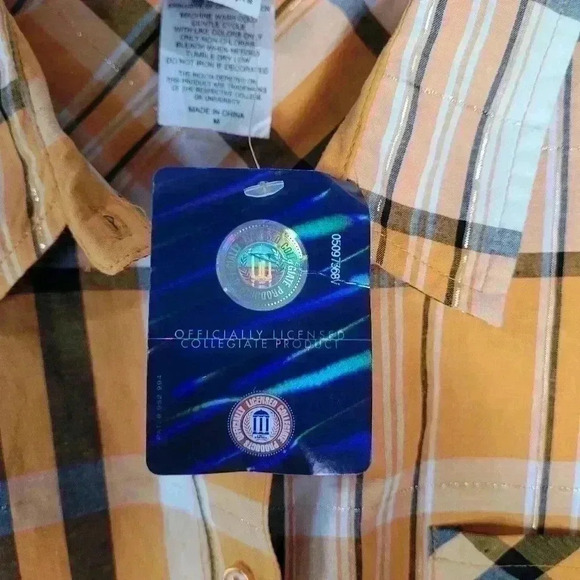 Creative Apparel Button Up Women's  Sz Med Texas Longhorn NCAA Short Sleeve NWT - Picture 6 of 8